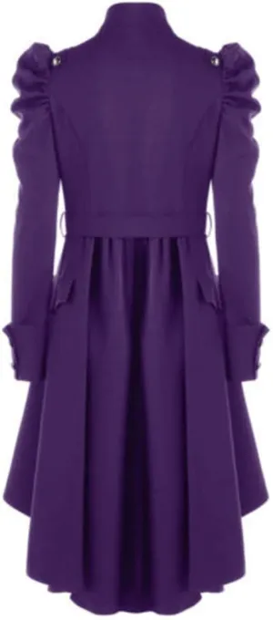 Womens Long Trench Coat Double Breasted Classic Lapel Overcoat Fall Outerwear With Belt