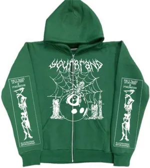 Womens Men Y2K Skull Hoodie Graphic Zip Up Grunge Hoodie Long Sleeve Casual Vintage Sweatshirt Goth Oversized Jacket