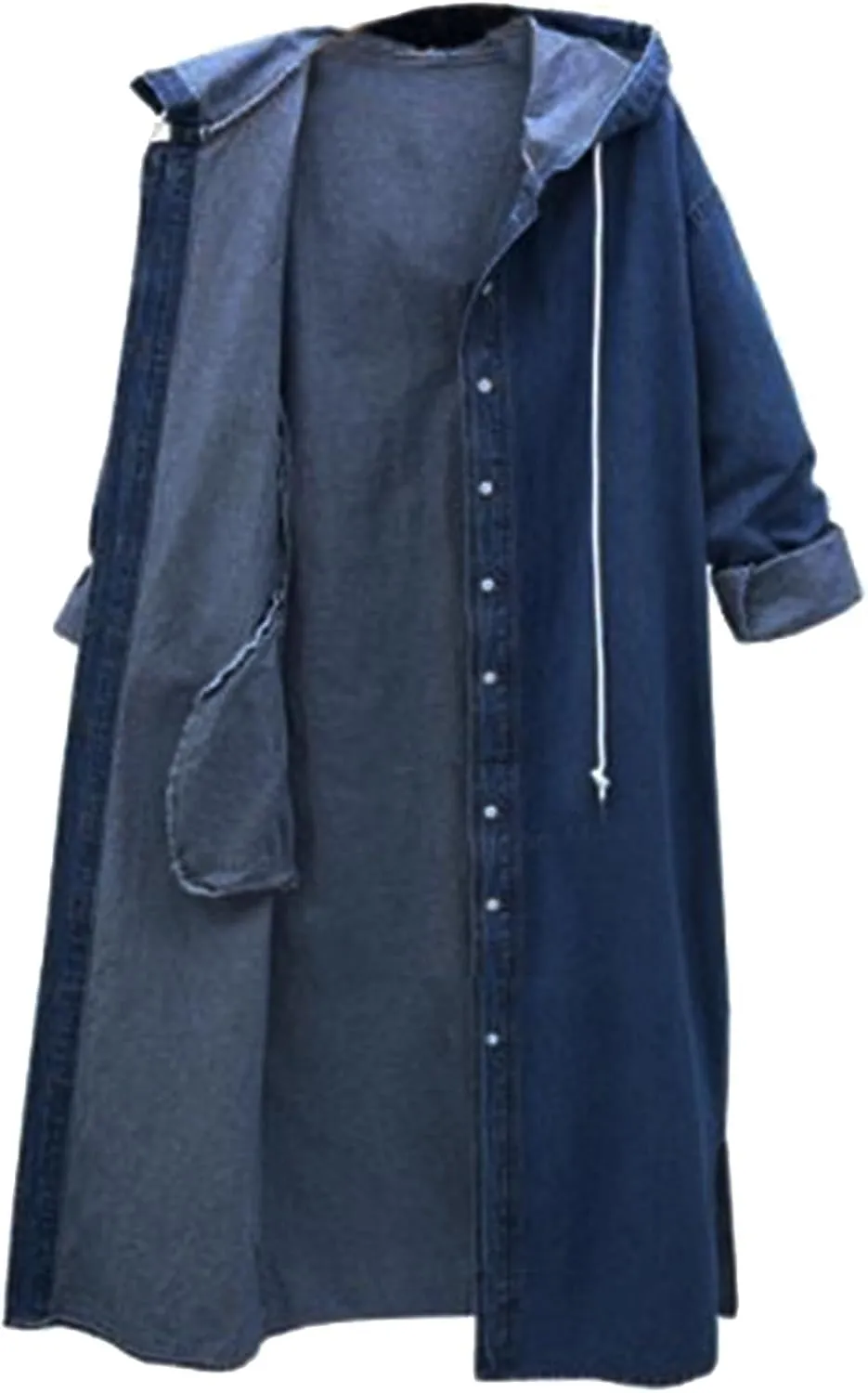 Womens Single Breasted Long Trench Coat Size Denim Lady Plus Jacket Coat Womens Women Double Breasted Classic Lapel