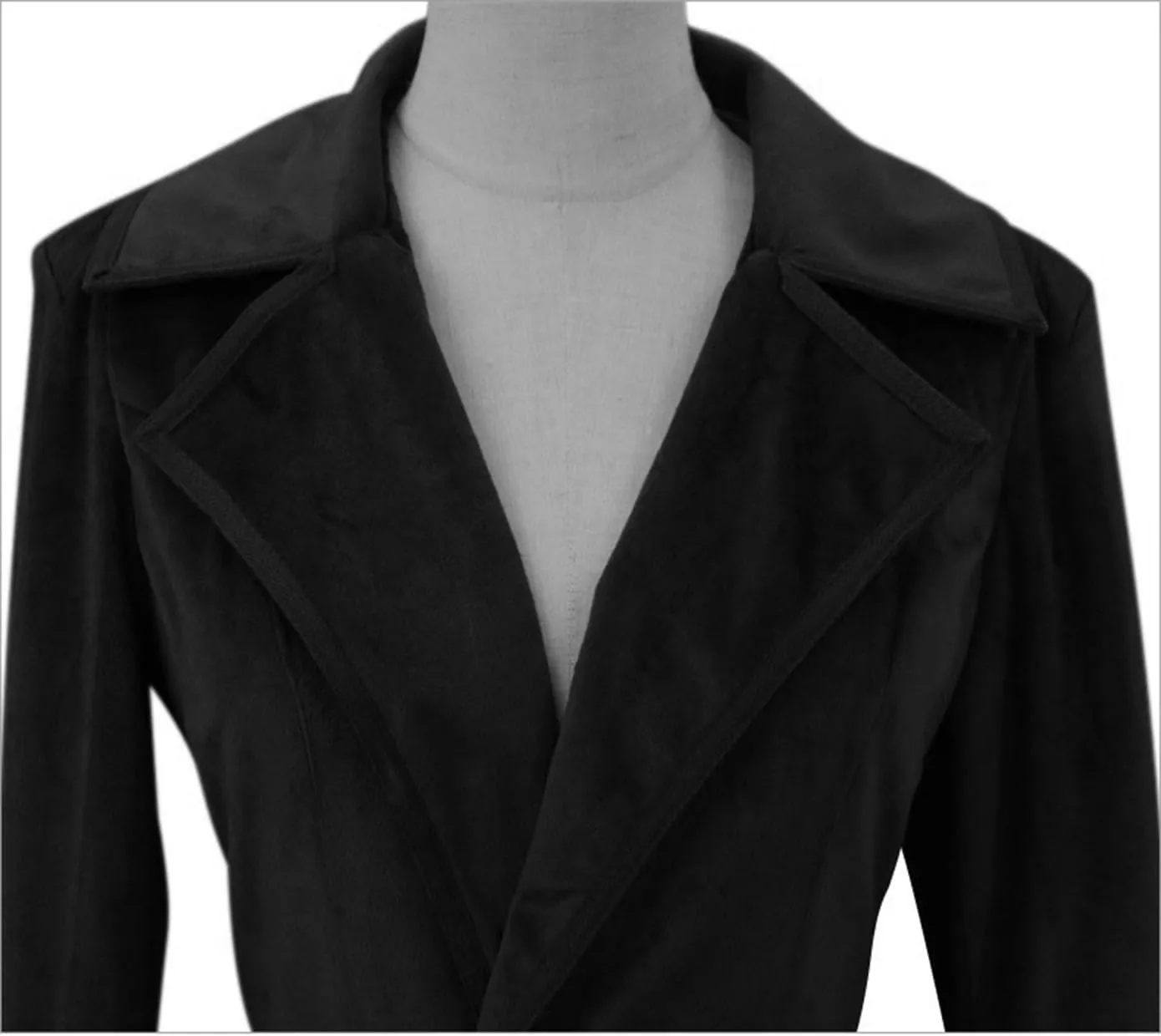 Women's Victorian Steampunk Tailcoat Double Breasted Long Trench Coat Medieval Vintage Trench Coat