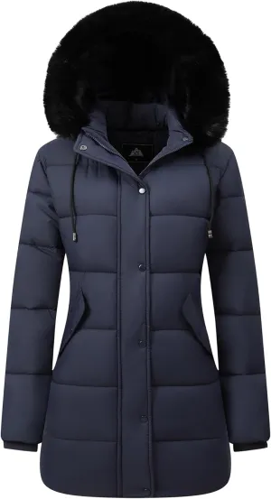 Women's Warm Winter Coat Waterproof Long Puffer Jacket Thickened Down Jacket