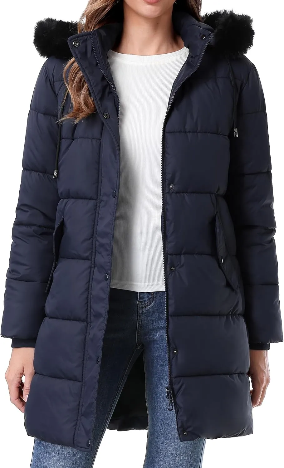 Women's Warm Winter Coat Waterproof Long Puffer Jacket Thickened Down Jacket
