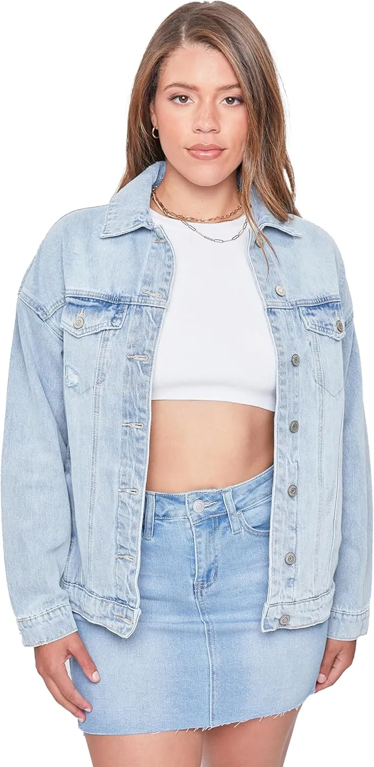 YMI Jeans Women's Oversized Denim Jacket