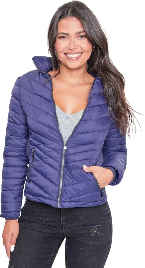 YMI Women's Junior Full Length Puffer Jacket with Detachable Sherpa Hood