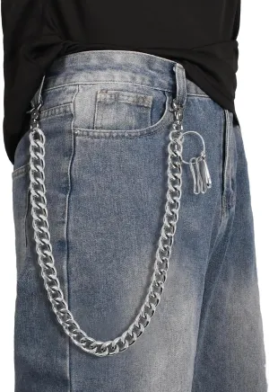 ZEKEE Wallet Chain Punk Jeans Chain Pants Chain Belt Chain Key Chain Hip Hop Goth Accessories for Women Men